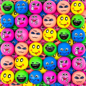 25Mm Printed Emoticon Hi-Bounce Ball Mix 250 Pcs - Main - AA-Global - 25EMB