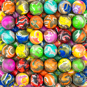 25mm Whirl Hi Bounce Ball Mix | A&A Global Industries