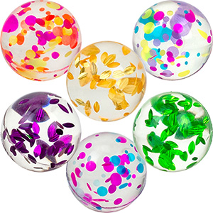 Ballon transparent confettis - HOPTOYS