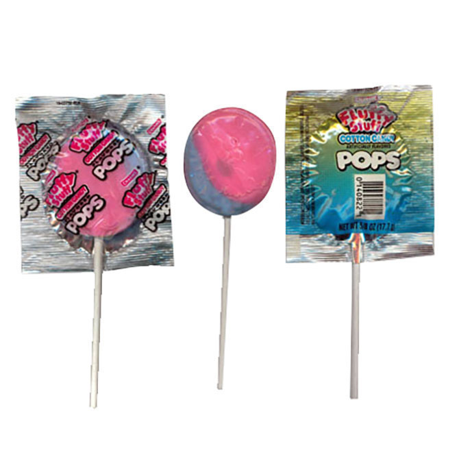  Fluffy Stuff Cotton Candy Pops (48 Count Box of 0.62