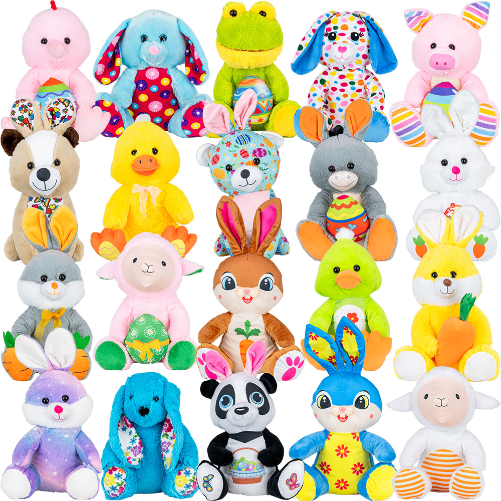 Jumbo 100% Generic Easter Plush Kit 12in-15in (40 pcs)