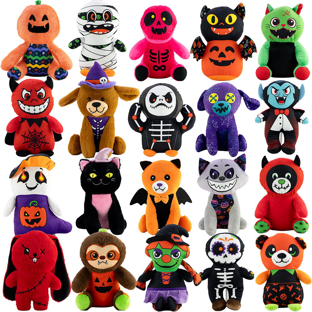 Jumbo 100% Generic Halloween Plush 12in-15in Kit (40pcs)