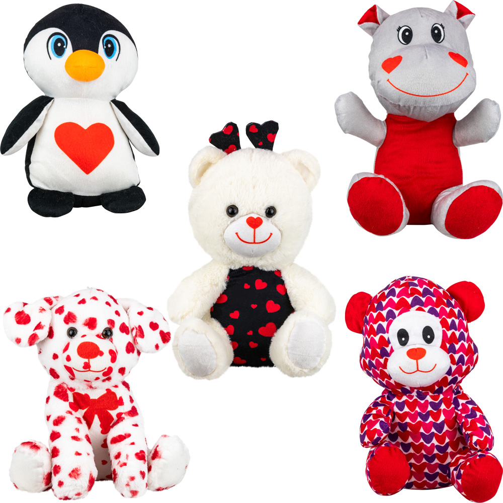 Jumbo 100% Generic 12in Valentines Plush Kit | A&A Global Industries