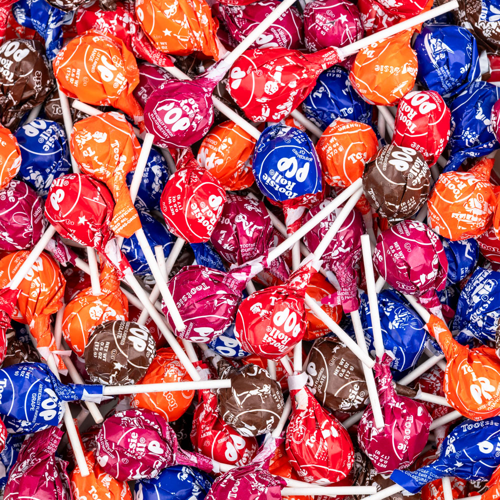 Large Tootsie Roll Pops 130 Wholesale Lollipop Tootsie Roll 8ct Bunch
