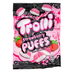 Trolli® Peg Bag Strawberry Puff (12ct)