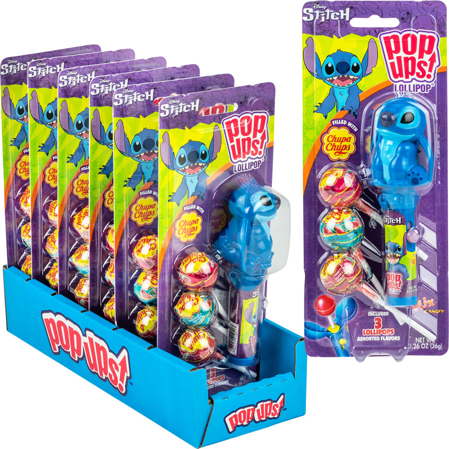 Stitch Pop Ups Lollipop 6pcs
