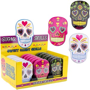 Sugar Skulls Candy in Collectible Tin (18pcs)