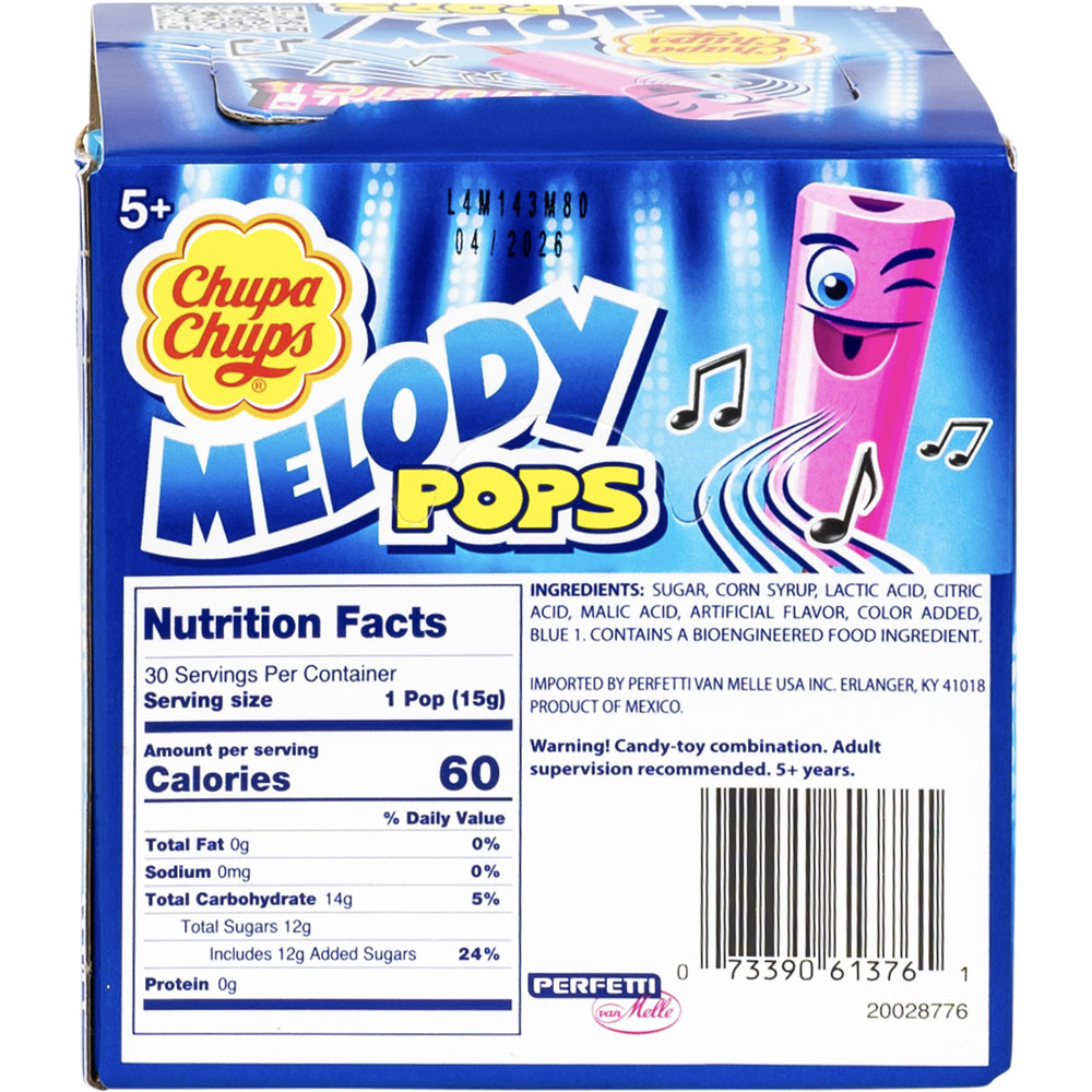 Chupa Chups Melody Pops 3 Flavors | A&A Global Industries