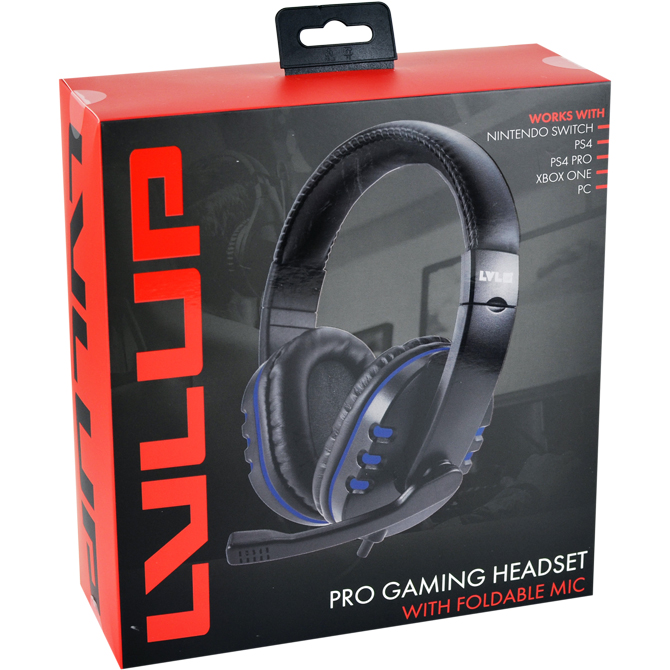 Lvlup pro gaming headset with foldable mic hot sale