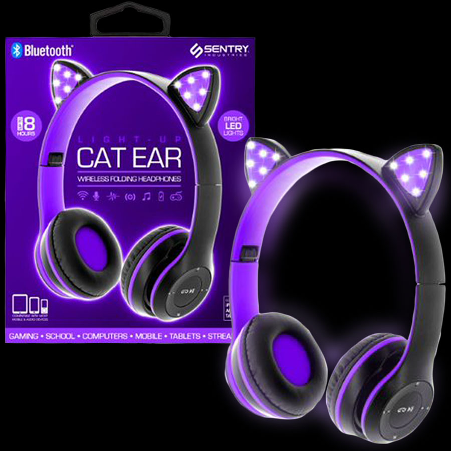 Cat Ear LED Bluetooth Headphones A&A Global Industries