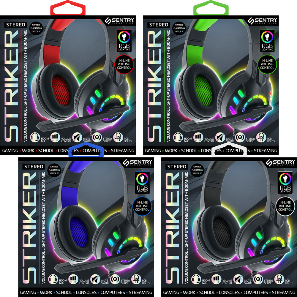 Striker Light-Up Gaming Headphones | A&A Global Industries