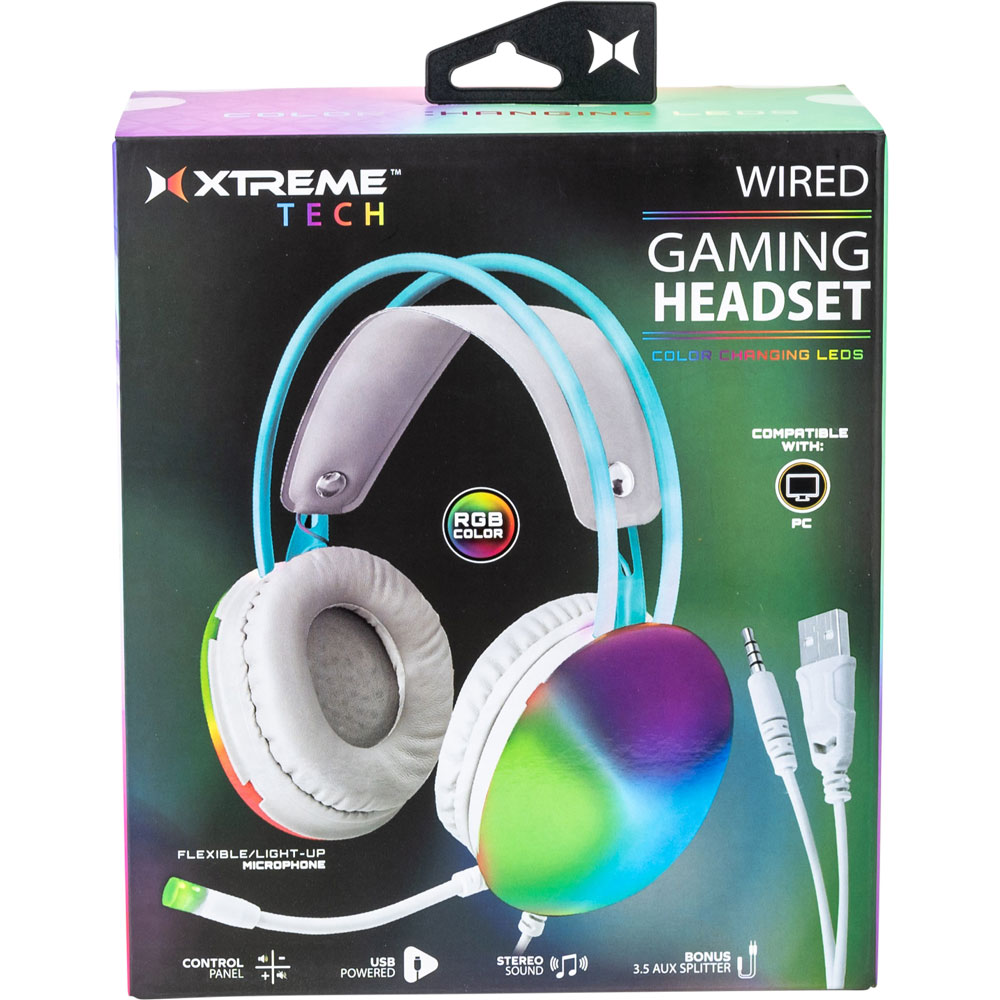 Color Changing Gaming Headset-White