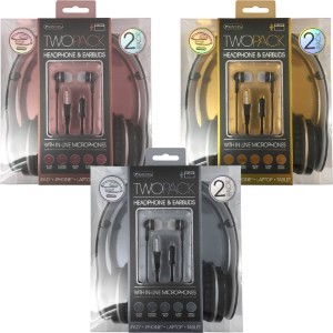 Wired Earbuds Headphone Mic Combo - Main Small Pic - AA-Global - EL4005