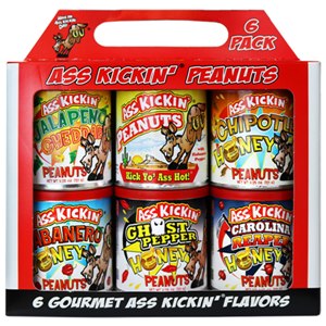 Ass Kickin® Spicy Hot Peanuts 6pk
