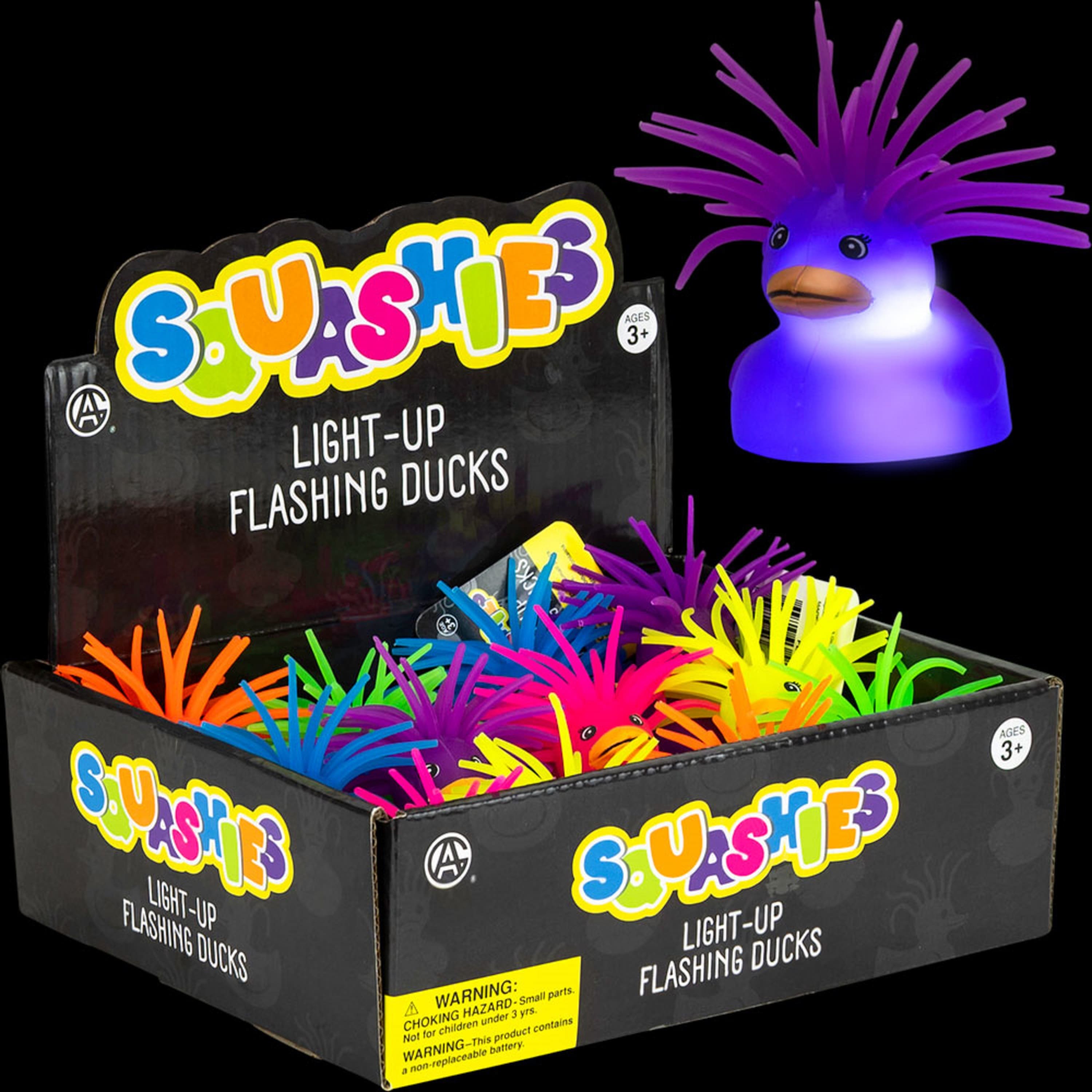 Light-Up Puffer Duck 2in Asst (12pcs)