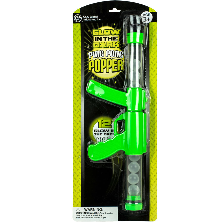 Glow-in-the-Dark Ping Pong Popper