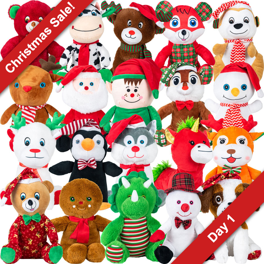 holiday time jumbo plush