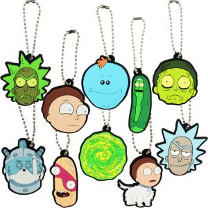 RAM3C-Rick and Morty 2-D Figure Keychains in 2in Capsules 250pcs