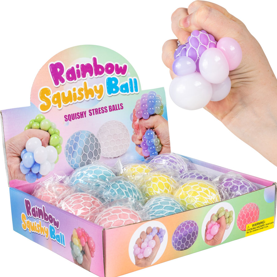 Squishy squeeze mesh balls top