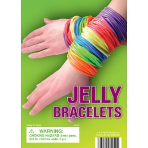 Bulk 48 Pc. Glitter Jelly Bracelets