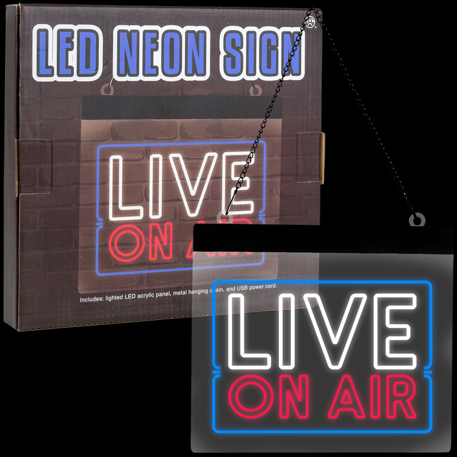 LIVE ON AIR Acrylic Neon LED Light – Rup & Forn