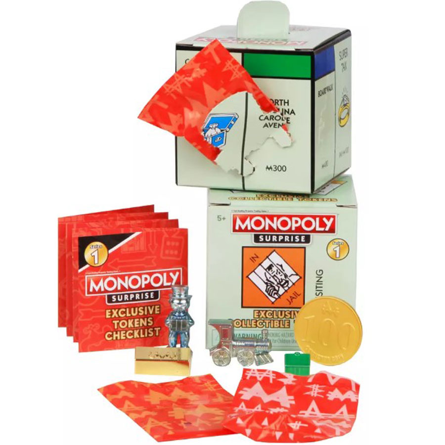 Monopoly Surprise Exclusive Collectible Tokens 16x 5 PC Blind Boxes New + outlet BOX