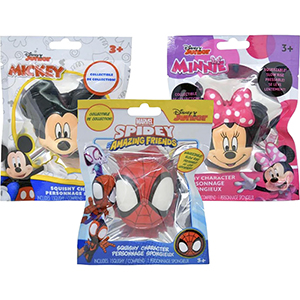 Disney Squishy Character Heads  - Mickey Minnie And Spidey Character Heads - AA-Global - LI0585