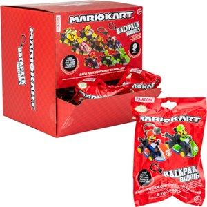 MarioKart Backpack Hangers in Blind Bag (24pcs)