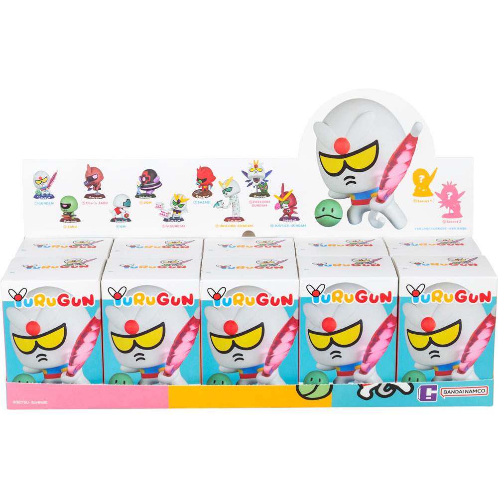 【即日発送】 YURUGUN GUNDAM BLIND BOXVOL. 1 Mobile Suit Gundam Yurugun Blind Box Gundam Vol.1 Box of 10
