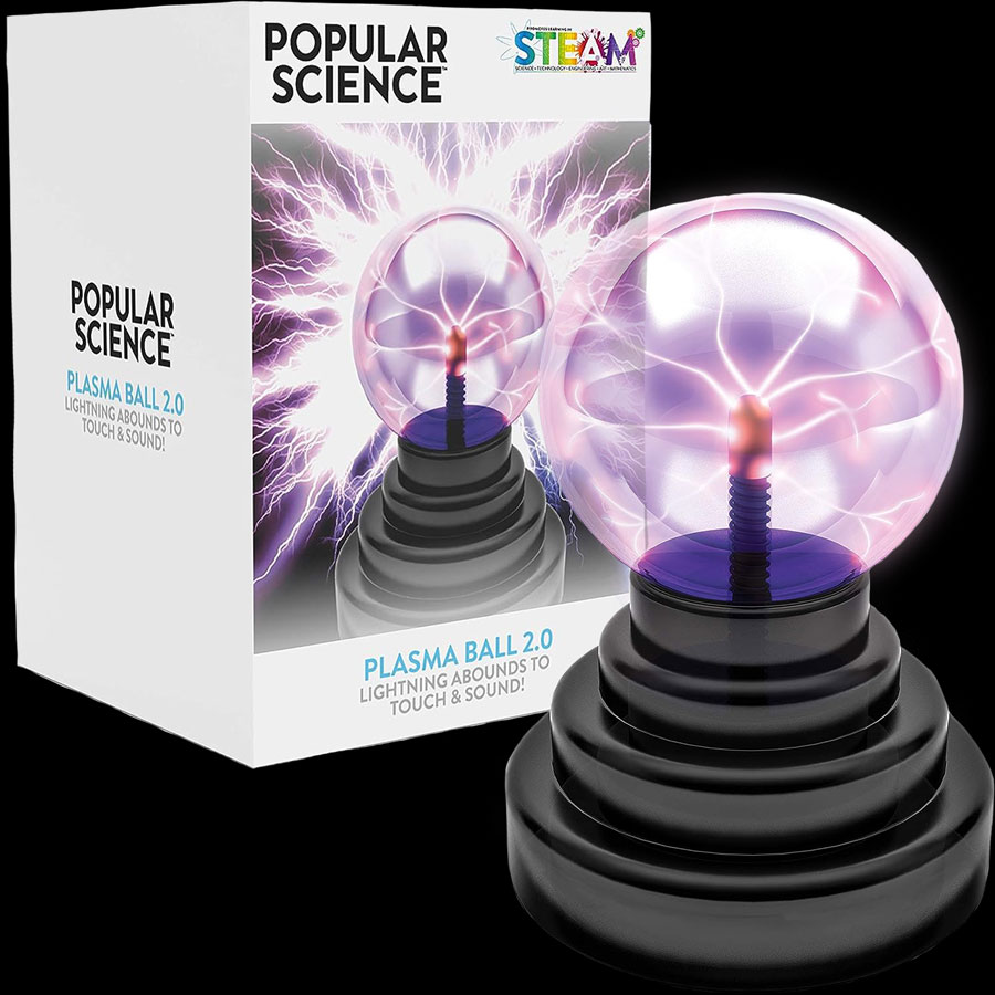 Plasma Ball 2.0 Popular Science Lightning Orb Touch Sound STEAM