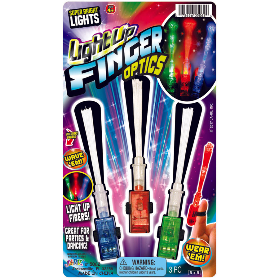 4.75 Light-up Fiber Optic Finger Lights