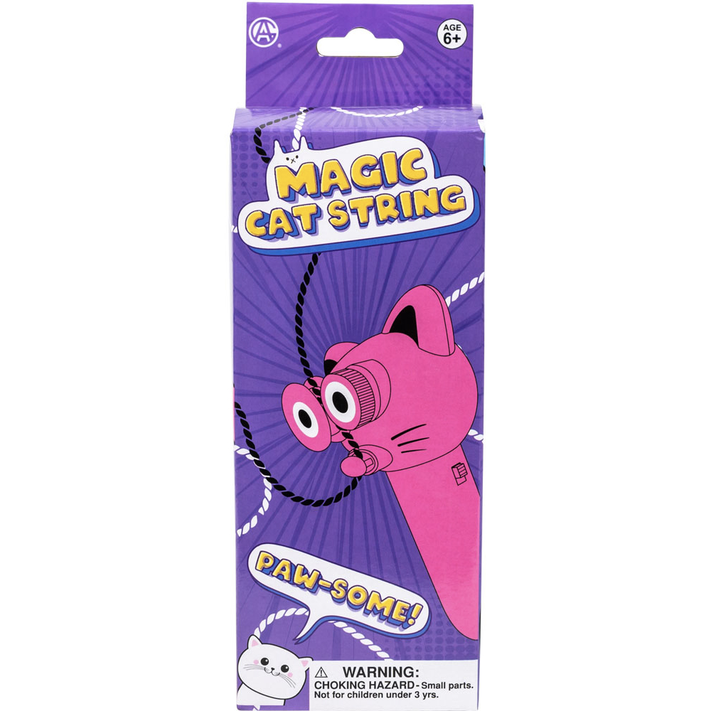 Pull String Cat Spinning String Cat Toy