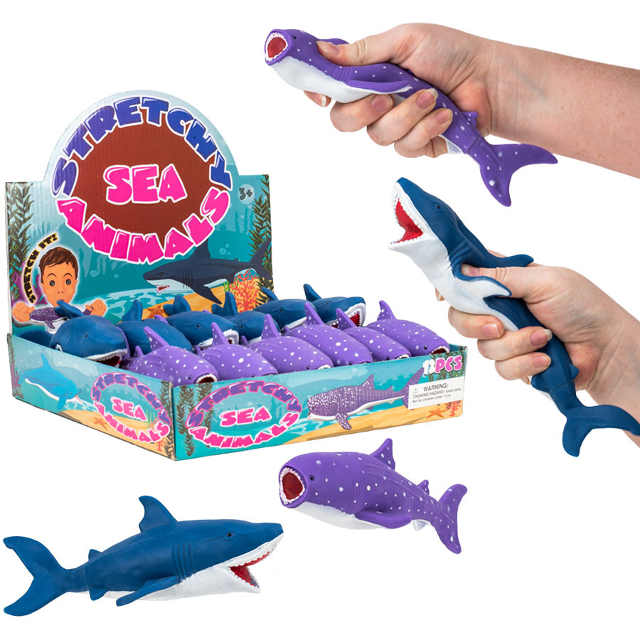 Stretchy store shark toy