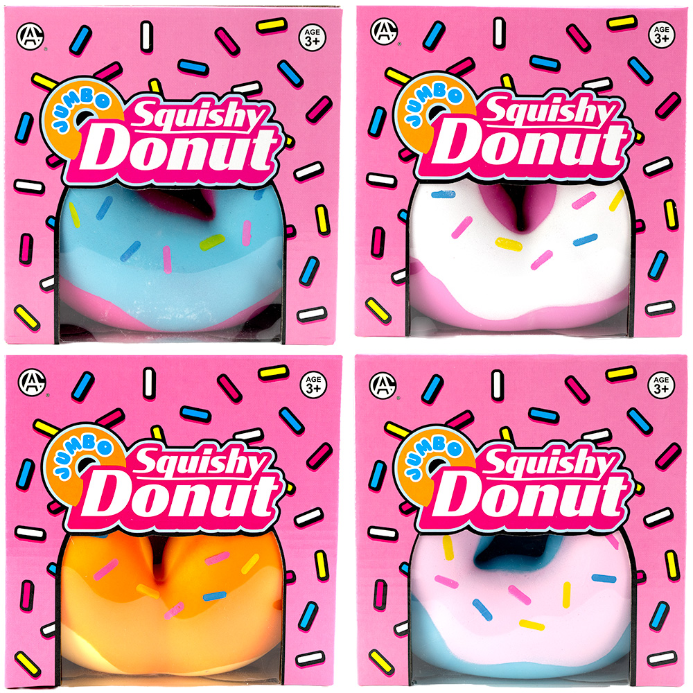 Jumbo 6 Inch Squishy Donut Toy Assorted Colors — Learning Express