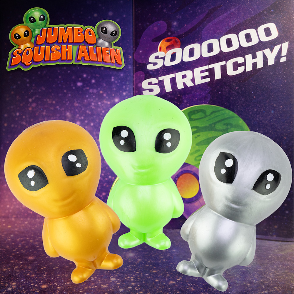 Jumbo Squishy Alien Toy 6 x 4.5 Inch Figure — Learning Express Houston