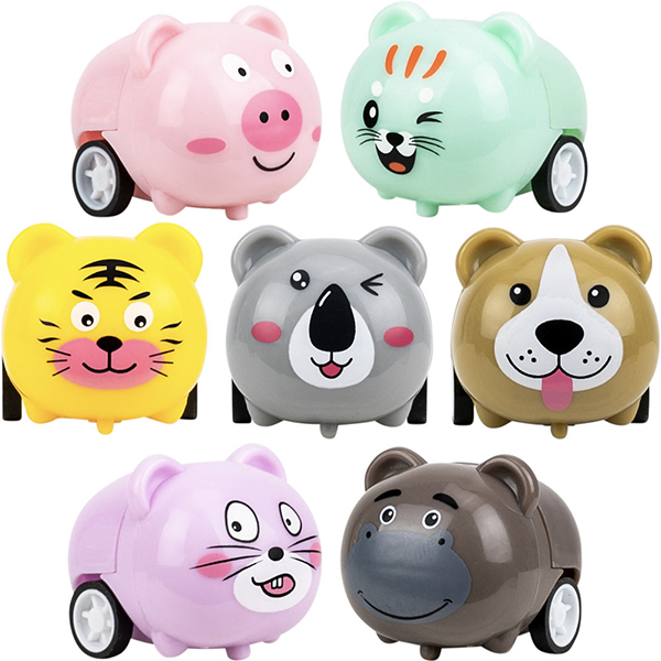 Pullback Animal Racers 2in Capsules | A&A Global Industries