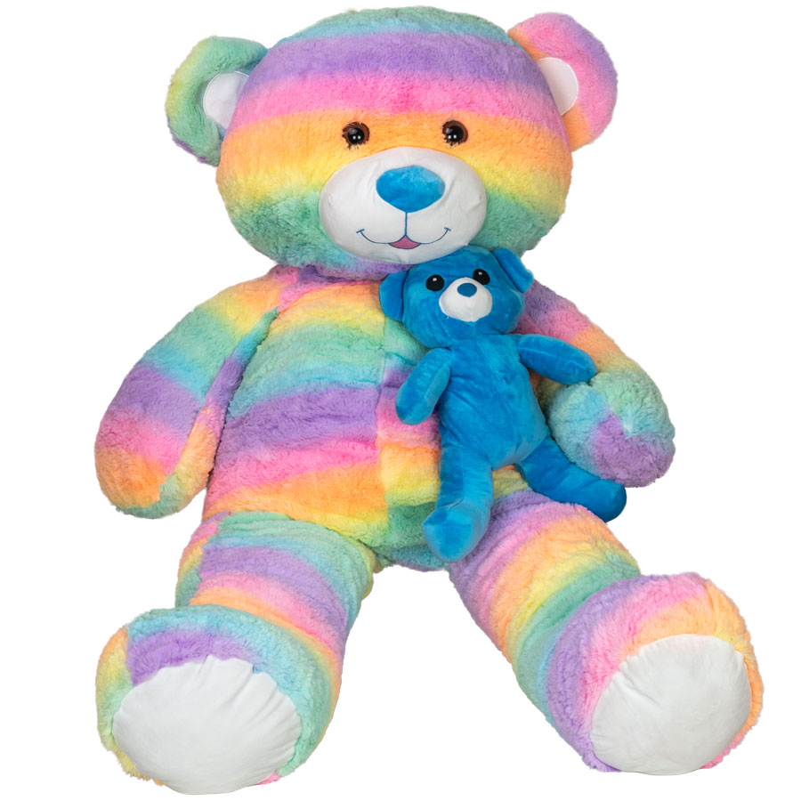 Life size rainbow teddy bear online