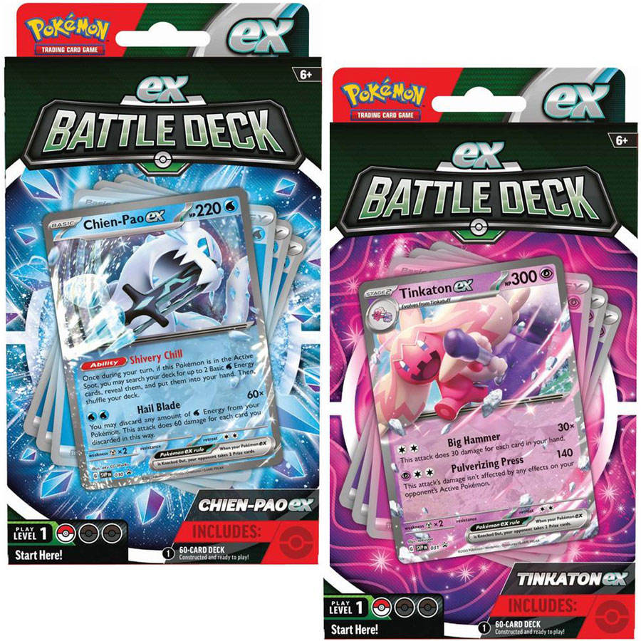 Pokemon Trading Card Game: Chien-Pao ex OR Tinkaton ex Battle Deck (Styles  May Vary)