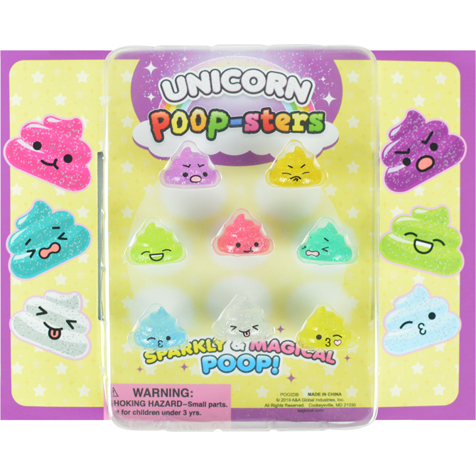 Unicorn Poop-sters Figurines Capsules 250pcs