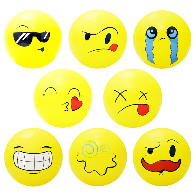 Wholesale Mega Pack of 50 Coil Springs - Assorted Emoji Silly Faces an