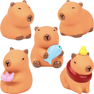 Capybaras 50 Pcs - 5 Capybara Toys - AA-Global - RUA27B