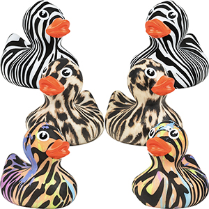 Animal Pattern Ducks 2In 50Pcs - 3 Duck Patterns Shot - AA-Global - RUD33B