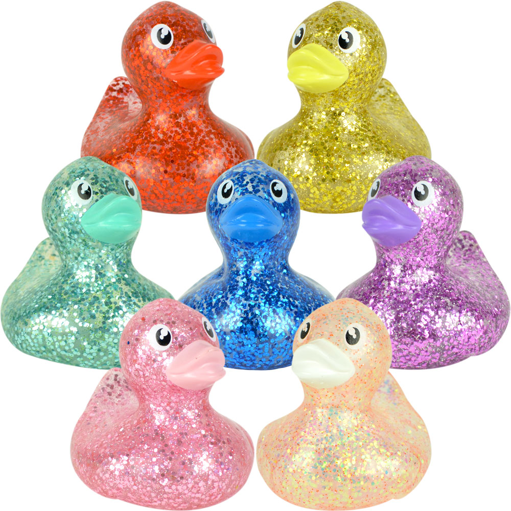2in Rubber Glitter Ducks (50pcs)
