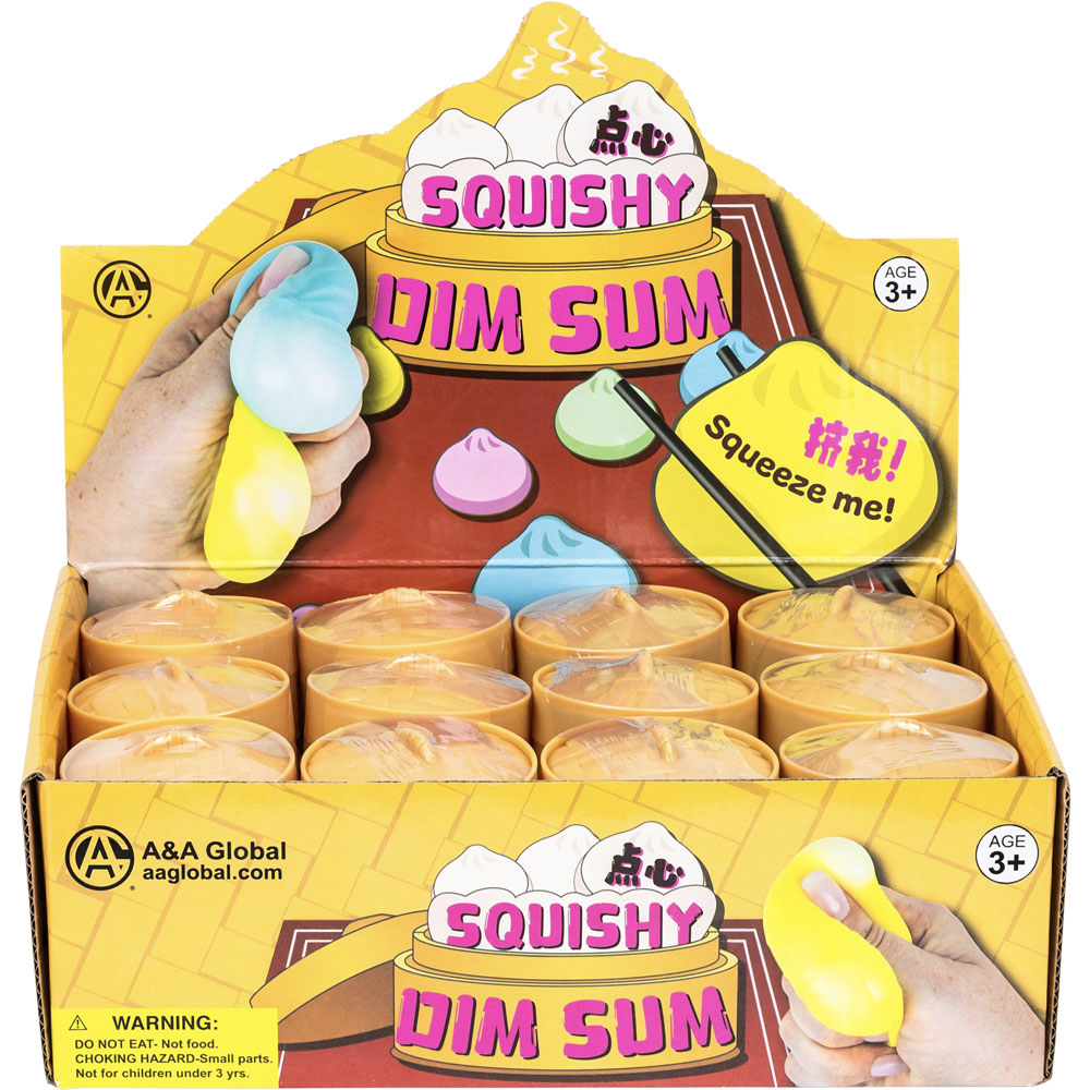 Squishy Dim Sum 3in Asst 24pcs | A&A Global Industries