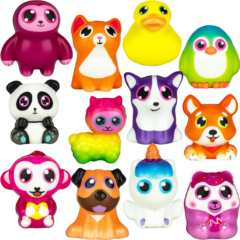 Squishy Big Eye Animal 2in 50pc | A&A Global Industries