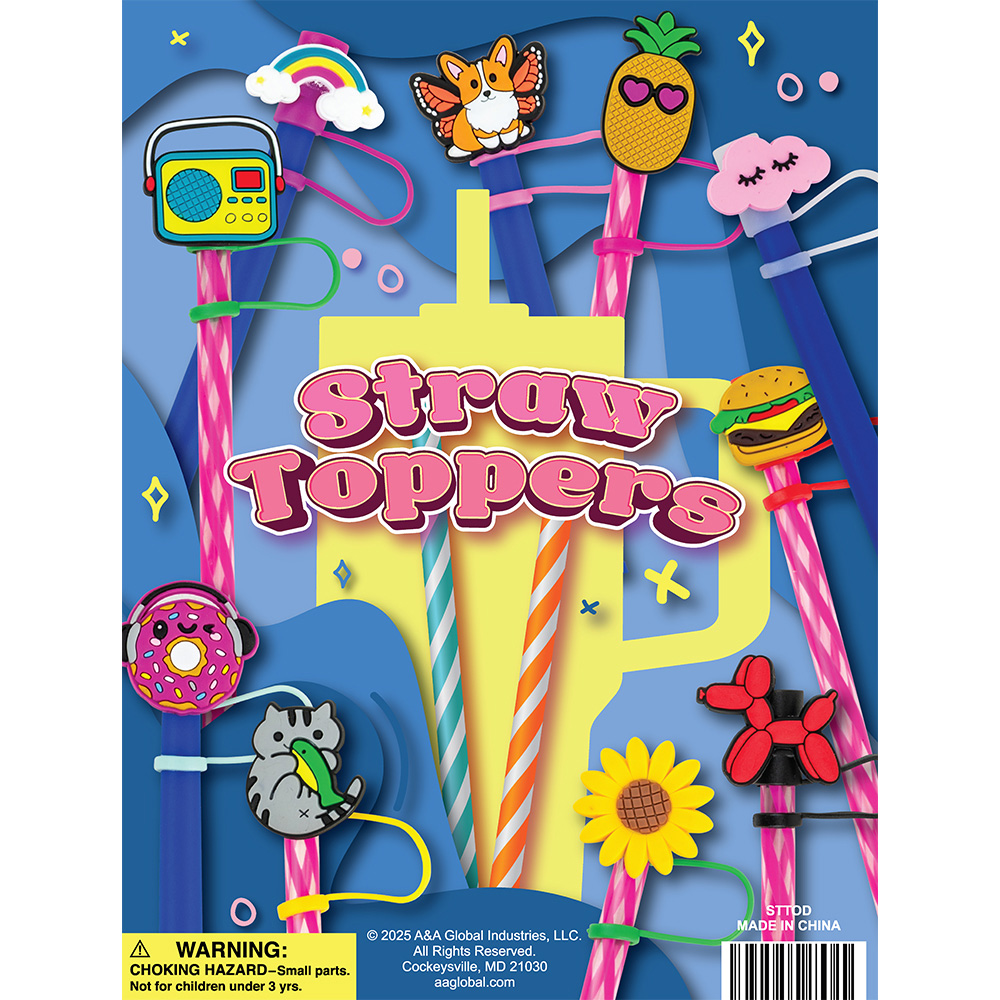 Straw Toppers Display Card | A&A Global Industries