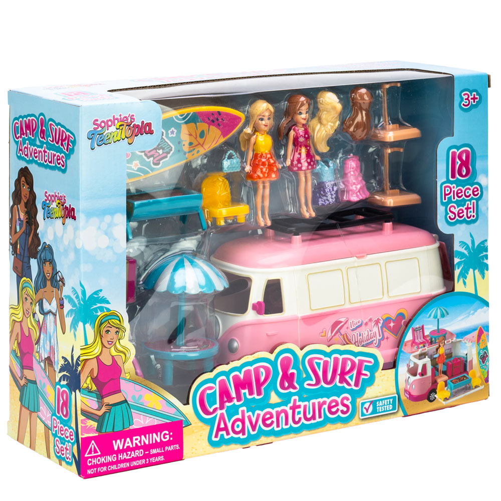 LALA puppenhaus My Little Sailor アウトフィット Camp & Surf Adventures Playset 18pc | A&A Global Industries