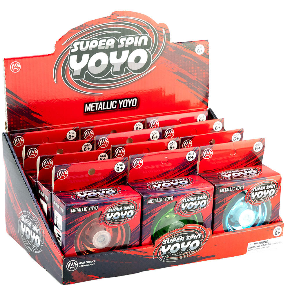 Super Spin Alloy Yo-Yo Asst (12pcs)