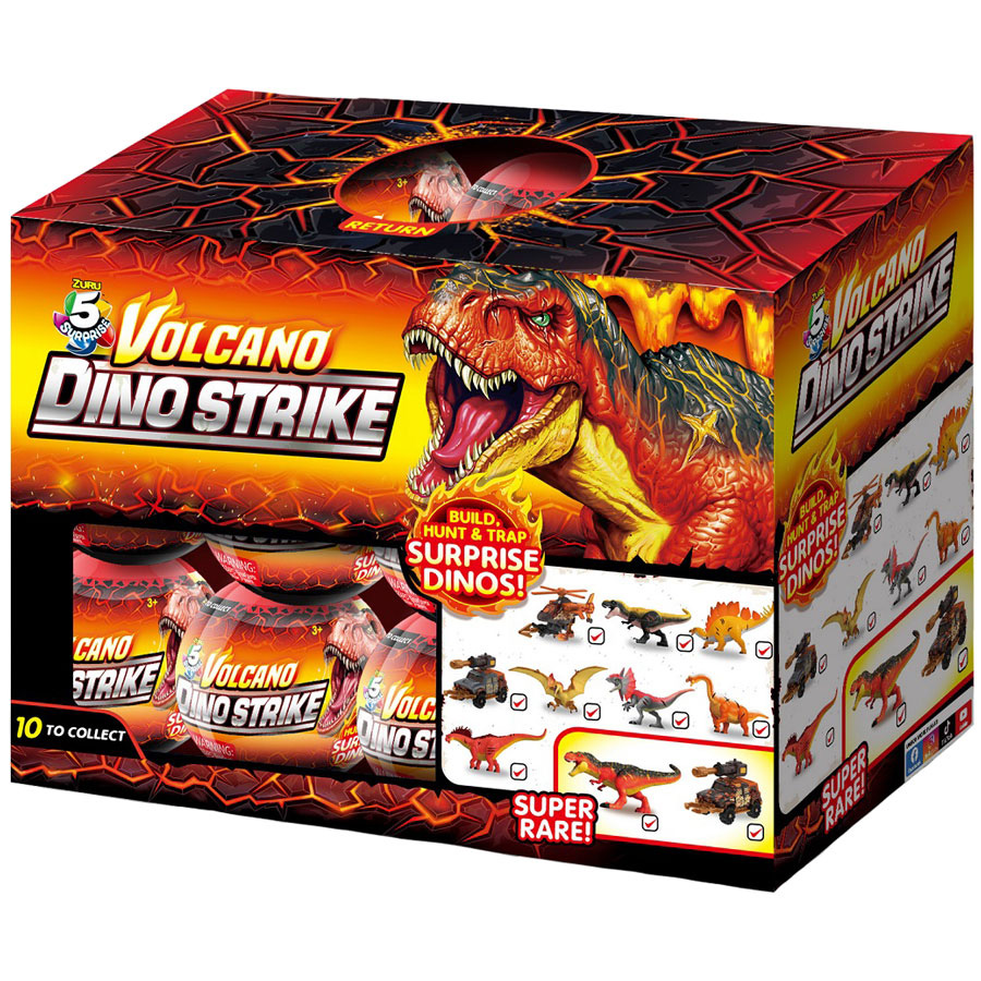 ZURU™ 5 Surprise Volcano Dino Strike Display Box (24 pcs)